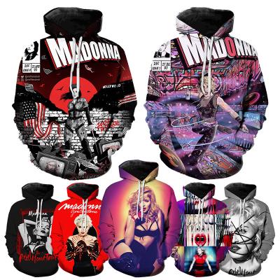 China High Quality Windproof Oversized Pullover 3D Printed Hoodies For Men 2021 New Fashion Casual Popular Singer 3D Printed Mens Hoodies for sale