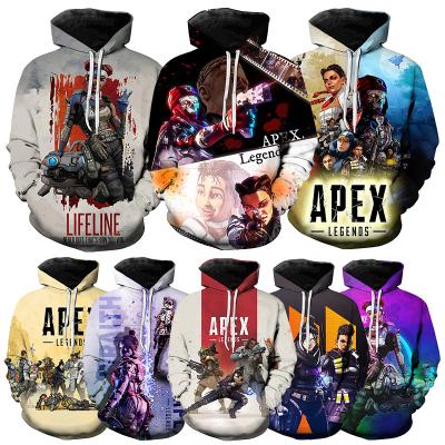 China Windproof 3D Printed Hoodies For Men 2021 Hot Game Apex Legends Fashion In Harajuku Casual Cool Oversized Pullover 3D Printed Mens Hoodies for sale