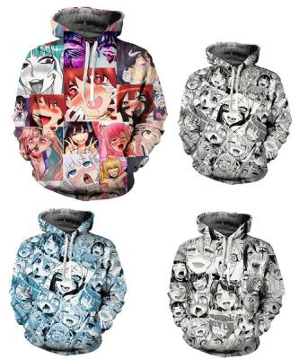 China Anime Girls High Quality Fashion Windproof Cute Fighting Oversized Pullover 3D Printed Hoodies For Men Casual 3D Printed Mens Hoodies for sale