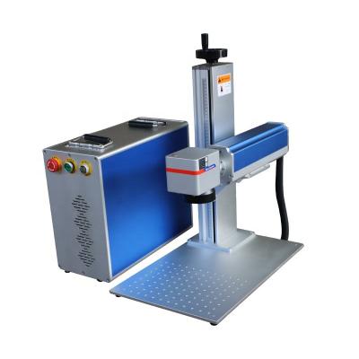 China Deep Marking 50W Gold Laser Marking With Fiber Laser Marking Machine Engraving Credit Card for sale