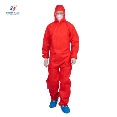 China Hoods or Collar+ Long Sleeves with Boots or Without or Customized Microporous PPE PP SMS Disposable Coveralls for sale