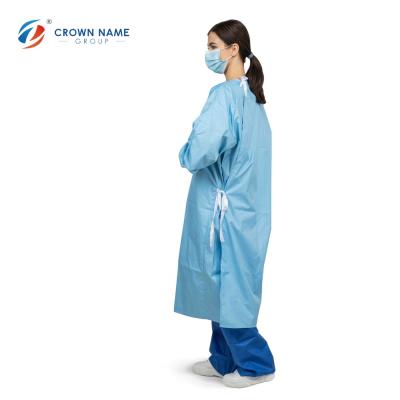 China Anti-Static Disposable Civilian Safety Waterproof Coverall Isolation Gowns for sale