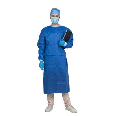 China Breathable Nonwoven Surgical Gown No Sterile Isolation Surgical Gown for sale