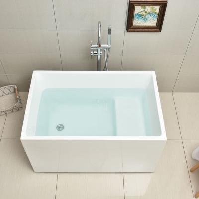 China Factory Directly Reinforcement Bathroom Viable Wholesale White Bottom Hotel Whirlpools Acrylic Bathtubs for sale