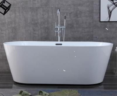 China New Environmentalmental Acrylic Material Freestanding Bathtub Freestanding Bathtubs And Faucet for sale