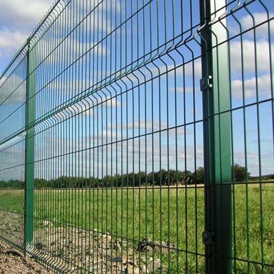 China Easily Assembled High Security Welded Outdoor Garden 3D Curved Metal Fence Panel 3D Wire Mesh Fence for sale