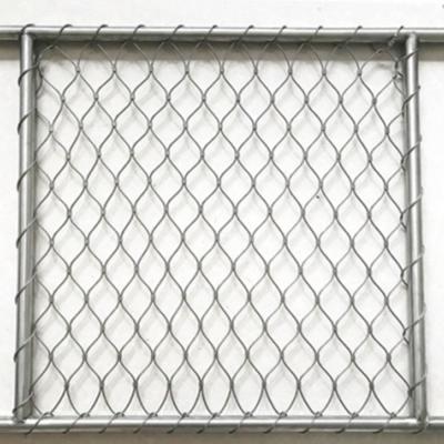 China Ultra Fine Easily Assembled Stainless Steel Wire Rope Mesh Screen Zoo Mesh Net USA Factory Stainless Steel Wire Rope Net for sale