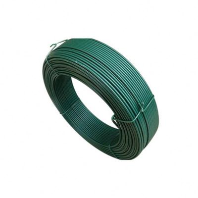 China Binding Wire China Factory Supplier Plastic Vinyl Coated Garden Wire Green PVC Coated Iron Wire for sale