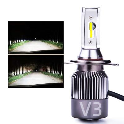 China canbus led GPNE V3 H7 led 30W 8000lm CSP chip 100% pass light H4 H11 9005 canbus led headlight bulb 9006 cars for sale