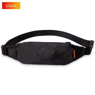 China Water Proof HK Men's Outdoor Leisure Anti-theft Cross - Fashion Black Mini Waist Bag Men's Worthless Bag Men's Mini Waist Bag Candy Body Zipper Phone Bag for sale