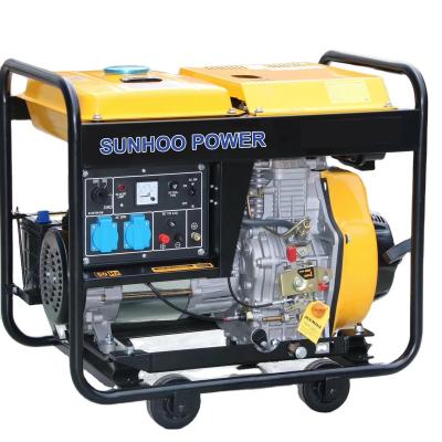 China Manufacturer Direct Supplier Direct Injection Four Stroke Portable Single Cylinder Air Cooled Diesel Generator Jet1035 for sale