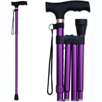 China Climbing Pole Kit Factory Customized Foldable Aluminum Portable Alpenstock 6061 Trekking Pole Round Aluminum Profile For Walking Rise Cane for sale