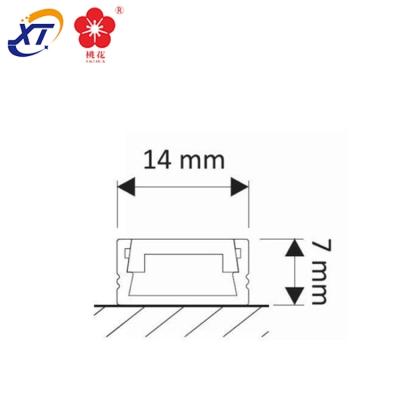 China 1616 Profile Extruded Aluminum Corner Mounted Black Aluminum LED Profile For Led Strips 1m 2m 3m for sale