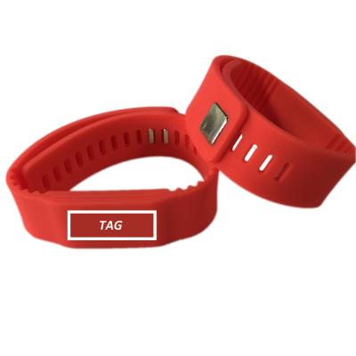 China Waterproof / F08 Waterproof Programmable High Quality Silicone RFID Dialing Wristband for sale