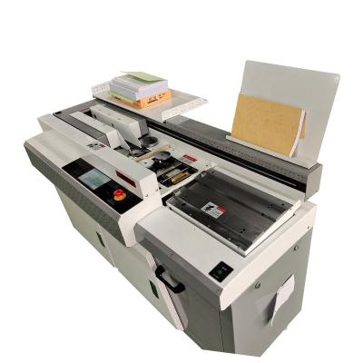 China Retail Q50 A3 A4 Thermal Hot Melt Notebook Glue Paper Full Automatic Perfect Binding Binding Machine for sale