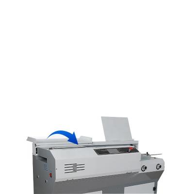 China Retail Q52 7 A3 A4 600 Paper Covers Perfect Hardcover Book Block Softcover Book Hot Glue Binding Machine for sale