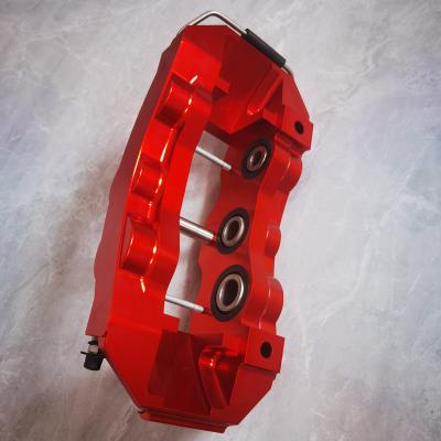 China Big Red Six Caliber Aluminum Auto Part Piston Refitting Car Brake Caliper Suits for sale