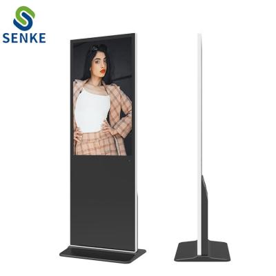 China SENKE Outdoor 42 Inch Floor Stand Indoor Advertising LCD Signage LED Display Digital Screen Advertising Machine for sale