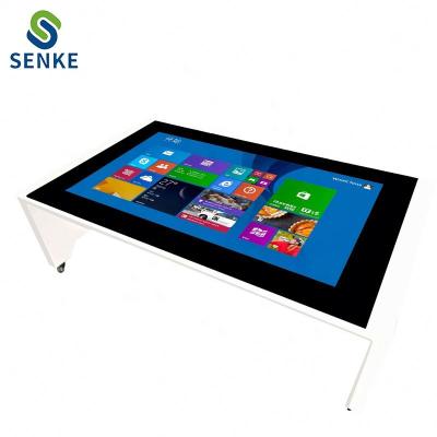 China Indoor 43 Inch All In One Table Style Android System Capacitive Touch Screen Kiosk LCD Display for sale