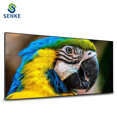 China 4K Indoor Wall Mounted Narrow Bezel Lcd Advertising Video Wall Display 3x3.2*3 Lcd Splicing Screen for sale