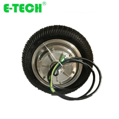 China 9 inch single wheel BLDC dual axle electric motor wheel for electric vehicle for sale