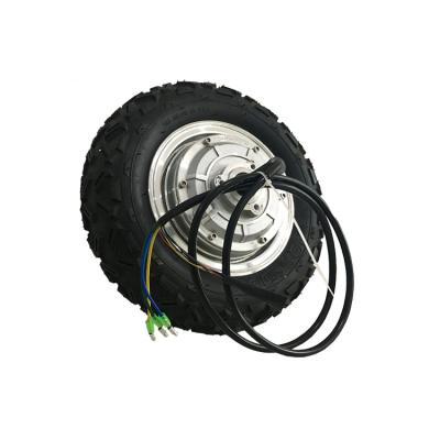 China Chinese single wheel manufacture 10 inch 24V/36V/48V hub gearless motor with cheap price for sale