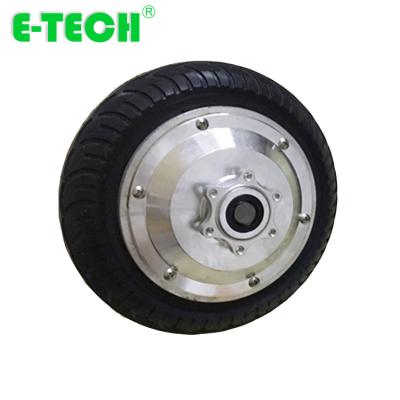 China Hot sale 8 inch 24v/36v/48v single speed single axle double wheel axle hub motor with factory price for sale