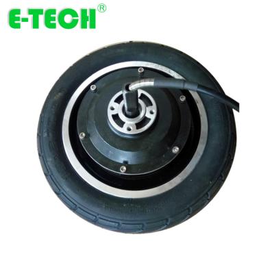 China ETech Single Wheel 10 Inch High Torque Hub Brushless Geared Motor for sale