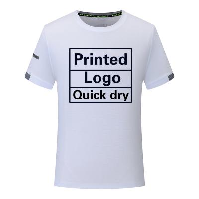 China Anti-wrinkle short sleeve round neck loose sports 100% polyester fiber quick-drying T-shirt printing for sale