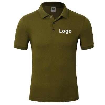 China Custom Anti-Wrinkle Collar Top Polo Shirt Men Cheap Lapel Casual T-shirt Printing Logo Embroidery for sale