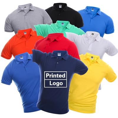 China factory wholesale cheap high quality Anti-wrinkle men's polo shirt embroidered printed custom shirts for sale