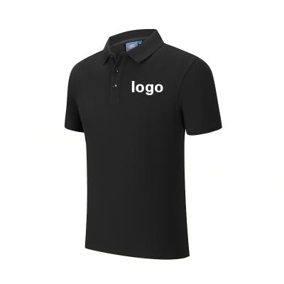 China Wholesale Cotton Short Sleeve Lapel T-shirt Custom Anti-wrinkle Printing Polo Shirt Logo Embroidery for sale