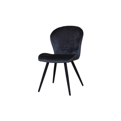 China Save the Mid Century Furniture Commerical Place Interior Professional French Style Navy Velvet Comfortable Vintage Accent Restaurant Chairs for sale