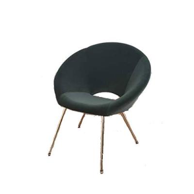 China Place Save Velvet Upholstered Chairs , Living Room Sofa Chair Leisure Chairs With Sturdy Metal Legs for sale