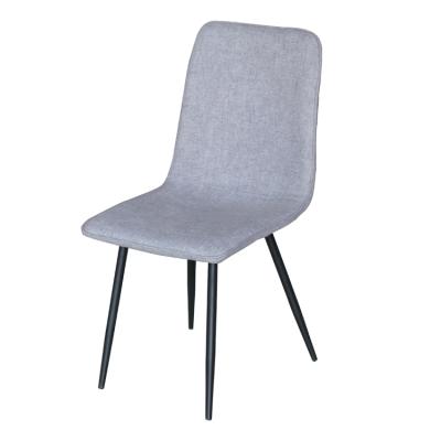 China Classic Modern Hotel Fabric Metal French Dining Chair French Cafe Handle Back Dining Chair Supplier for sale