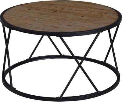 China Other Bristol Reversible Coffee Table Wood Top End Table with Metal Frame Living Room Table for sale