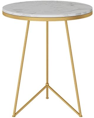 China Other Coffee Table Marble Home Round Side Table Gold Frame Coffee Table Small Hotel Sofa Table for sale