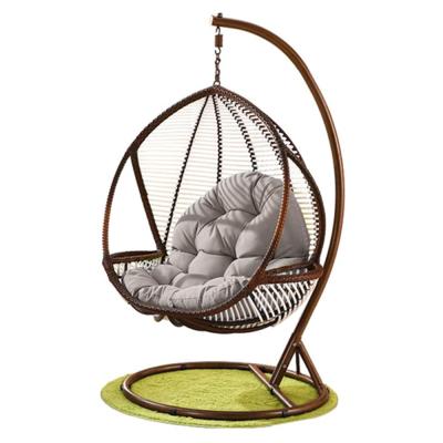 China Leisure Styles Swing Hanging Basket Cushion 90*120cm Chair Pads Thick Nest Chair Patio Garden Swing Rattan Egg Back Chair for sale