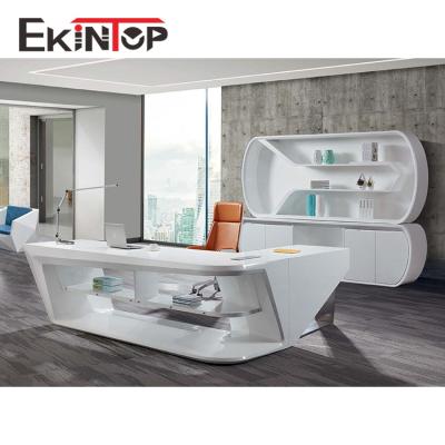 China Customizable Wooden Ekintop Office Furniture Desk Table Designs for sale