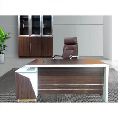 China (Size) Adjustable L Shaped Tempered Wooden Executive Office Modern Office Furniture for sale