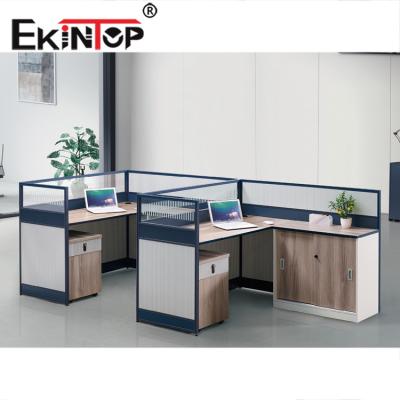 China Fine Workmanship 2020 Double Side Modern 4 Person Office Workstation for sale