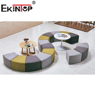 China Ekintop Convertible Fancy Office Leisure Sofa Office Visitor Sofa Set for sale