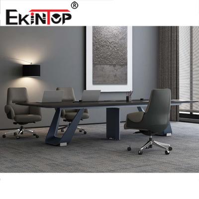 China Customized Luxury Wooden Rectangular Conference Table Specification Legs for sale