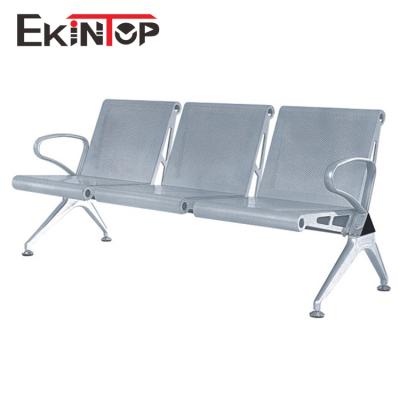 China Low Price Beautiful Airport Armrest Chrome Metal Four Seat Car New Products ESUN Ekintop Waiting Chair for sale