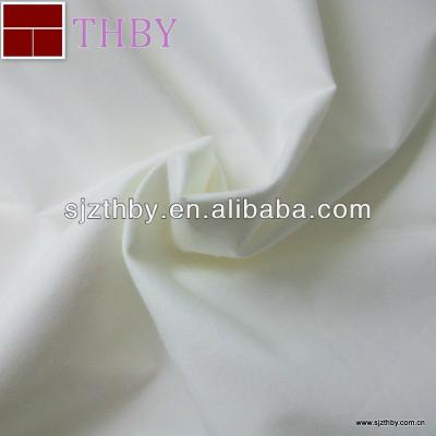 China TC 80/20 Shrink-Resistant White Shirting 110*76 Fabric Manufacturer for sale