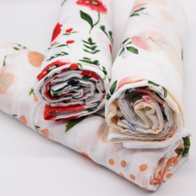 China PORTABLE muslin baby blanket wrap baby wrap organic cotton muslin blanket cotton fabric for baby for sale