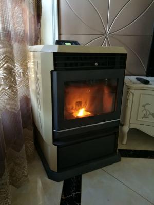 China Removable Ash Box Indoor Pellet Stove Freestanding With Self Cleaning System for sale