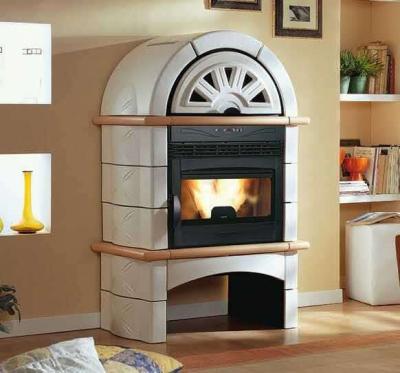 China Clean Front Glass Wood Insert Fireplace With Air Wash System Easy Install for sale