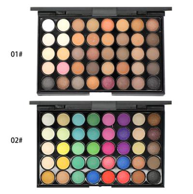 China Factory Price Waterproof Wholesale Makeup Cosmetics 40 Colors Pigmented Eyeshadow Palette for sale