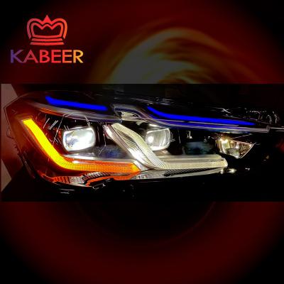 China Same As Genuine Laser F48 Headlight For BMW X1 F48 F49 Halogen Hidden Car Upgrade To Facelift Blue Version 18d sDrive 18i 20d 28i for sale